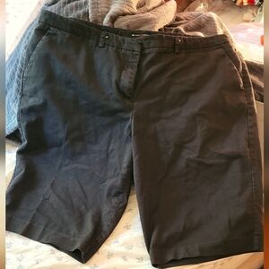 New York & Co, women's black dress shorts size 18.